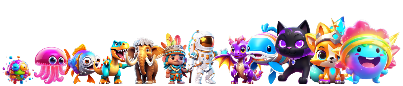 Creatures from every era, from amino acids to the Big Bang Spirit